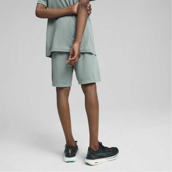 Puma Active Sports Graphic Poly Shorts B Gym Short Unisex Kids Зелена Луна Детски къси панталони
