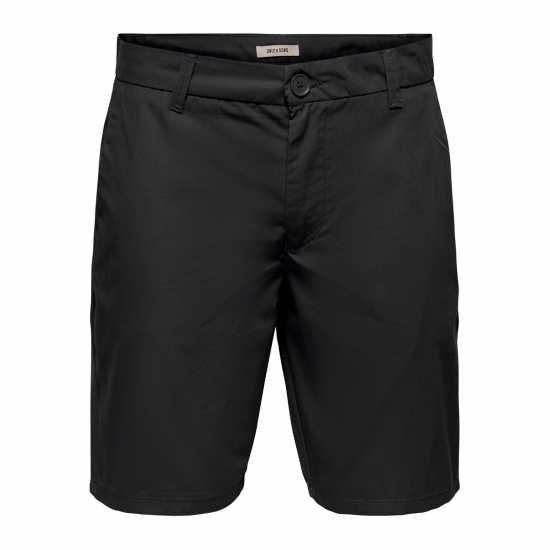 Only And Sons Къси Панталони Men's Chino Shorts Jet Black Only And Sons Къси Панталони Men's Chino Shorts Jet Black