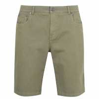 Firetrap Мъжки Къси Панталони Chino Shorts Mens Olive Мъжки панталони чино