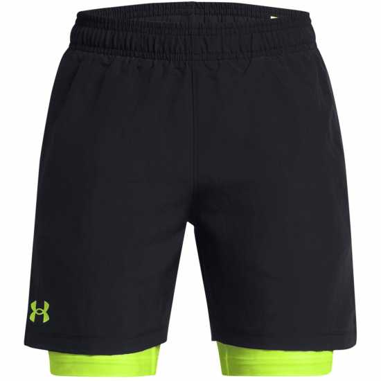 Under Armour Armour Ua Tech Woven 2In1 Short Gym Boys Black Детски къси панталони