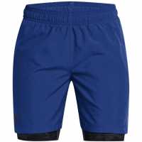 Under Armour Armour Ua Tech Woven 2In1 Short Gym Boys Blue Детски къси панталони