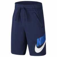 Nike Момчешки Къси Гащи Hbr Fleece Shorts Junior Boys Navy/White Детски полар