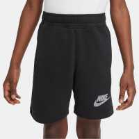 Nike Момчешки Къси Гащи Hybrid Fleece Shorts Junior Boys Black/Sail Детски къси панталони