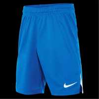 Nike Unisex Kids' Performance Gym Shorts Royal/White 