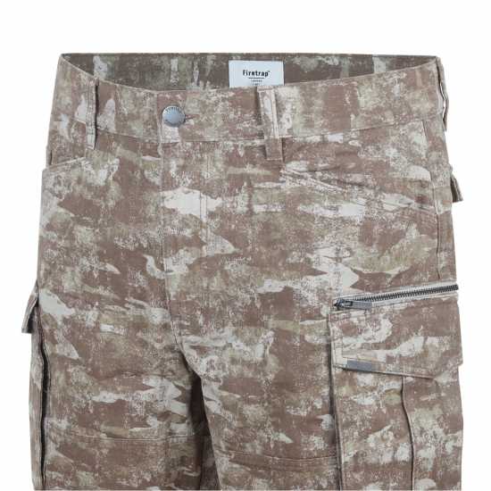 Firetrap Мъжки Шорти Btk Shorts Mens Пясъчно Камуфлаж Мъжки къси панталони