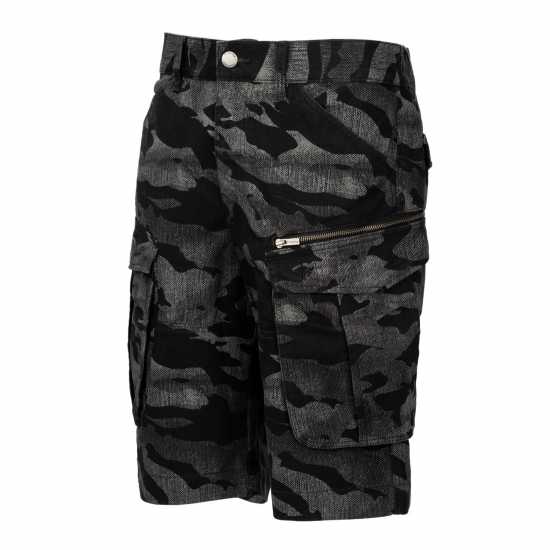 Firetrap Мъжки Шорти Btk Shorts Mens Черно камуфлаж Мъжки къси панталони