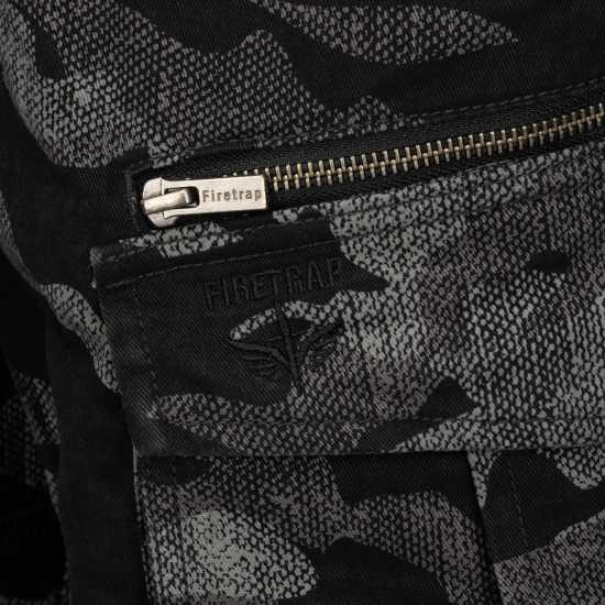 Firetrap Мъжки Шорти Btk Shorts Mens Черно камуфлаж Мъжки къси панталони