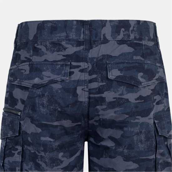 Firetrap Мъжки Шорти Btk Shorts Mens Черно камуфлаж Мъжки къси панталони