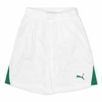 Puma (F3) Fb Team Shorts With Brief Juniors White Puma (F3) Fb Team Shorts With Brief Juniors White