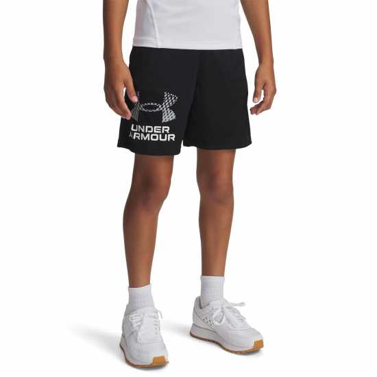 Under Armour Armour UA Tech™ Woven Wordmark Shorts Boys' Черно/Бяло 