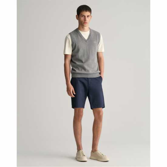 Gant Slim Fit Twill Shorts Морски 
