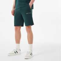 Jack Wills Jacquard Logo Shorts Dark Green Мъжко облекло за едри хора