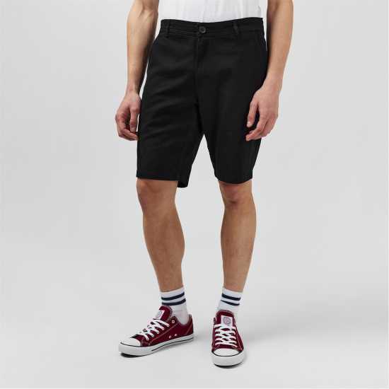 Soulcal Chino Short Mens Black 