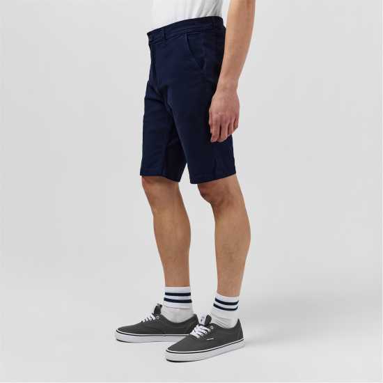 Мъжки панталони чино Soulcal Chino Short Mens Морска синьо Soulcal Chino Short Mens Морска синьо Мъжки панталони чино