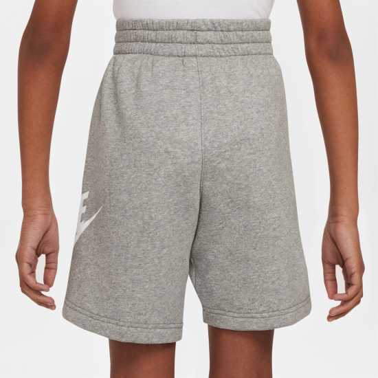 Nike Sportswear Club Fleece Big Kids' French Terry Shorts Тъмно сиво меланж Детски къси панталони