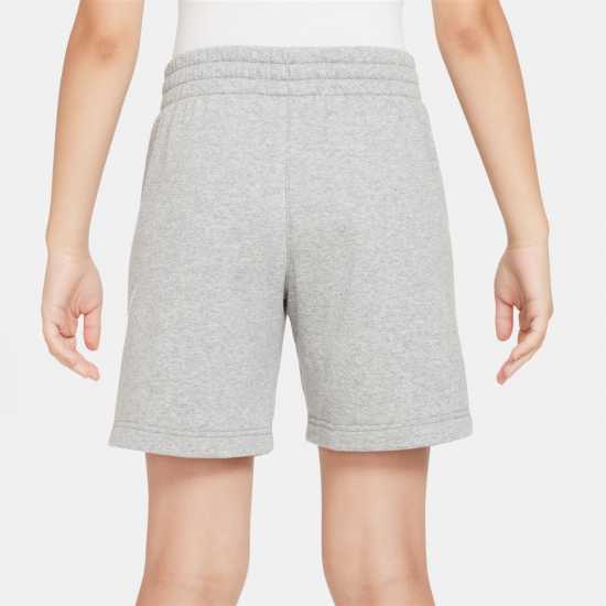 Nike Sportswear Club Fleece Big Kids' French Terry Shorts Тъмно сиво меланж Детски къси панталони