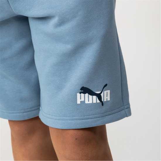 Puma Момчешки Шорти Полар Essentials Logo Fleece Shorts Boys Зен Син Детски къси панталони