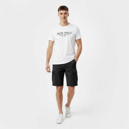 Jack Wills Cargo Short Черно 