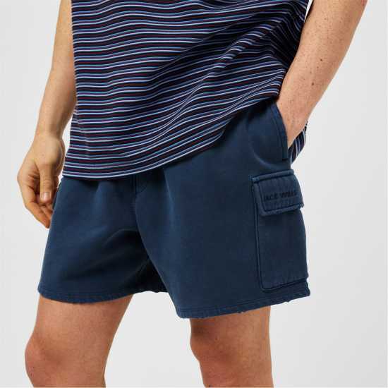 Fleece Cargo Jogger Shorts  