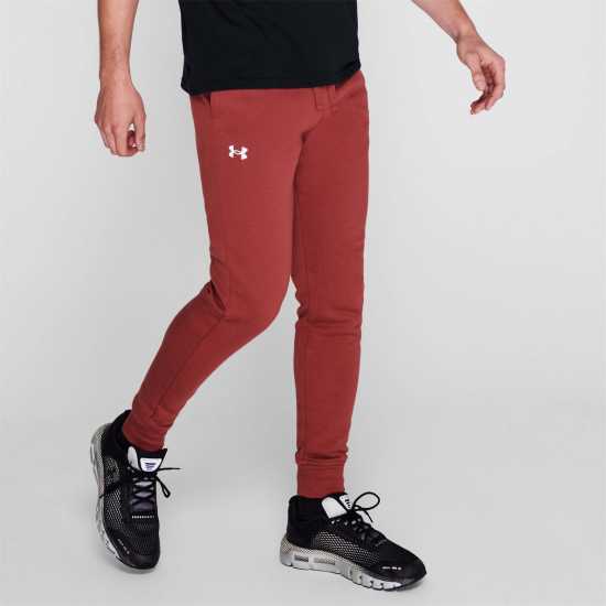 Under Armour Мъжки Анцуг Armour Rival Tracksuit Bottoms Mens Cinna Red Мъжки меки спортни долнища