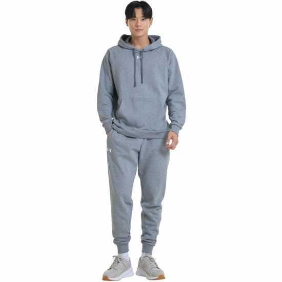 Under Armour Мъжки Анцуг Rival Tracksuit Bottoms Mens Черно сиво Мъжки меки спортни долнища