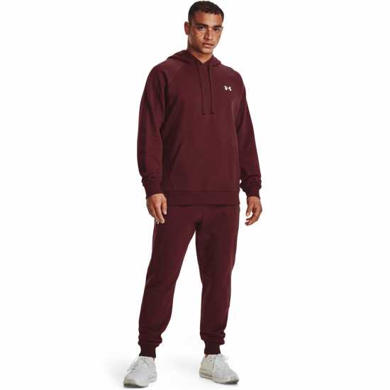 Under Armour Мъжки Анцуг Armour Rival Tracksuit Bottoms Mens Maroon Мъжки меки спортни долнища