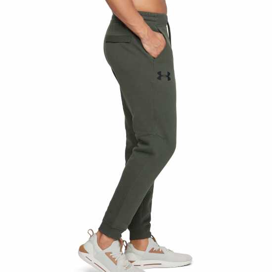 Under Armour Мъжки Анцуг Rival Fleece Tracksuit Bottoms Mens Bar Green Мъжки меки спортни долнища