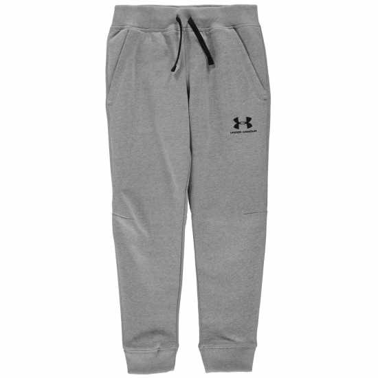 Under Armour Спортно Долнище Момчета Logo Fleece Jogging Pants Junior Boys Светло сиво модерно Детски долнища на анцуг