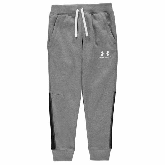 Under Armour Спортно Долнище Момчета Logo Fleece Jogging Pants Junior Boys Черно Детски долнища на анцуг