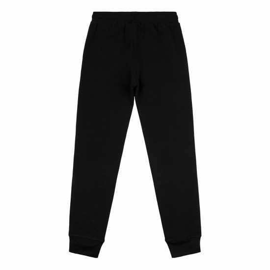 Jack Wills Kids Girls Script Joggers Black Детски долнища на анцуг