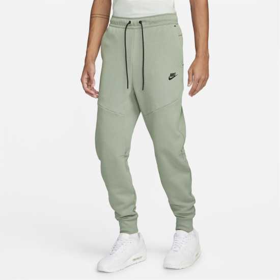 Nike Мъжко Спортно Долнище Tech Fleece Jogging Bottoms Mens Mica Green/Blck Мъжко облекло за едри хора