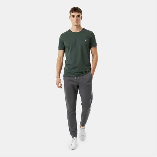 Jack Wills Men's Jw Jacquard Open Hem Fleece Joggers Сланина 