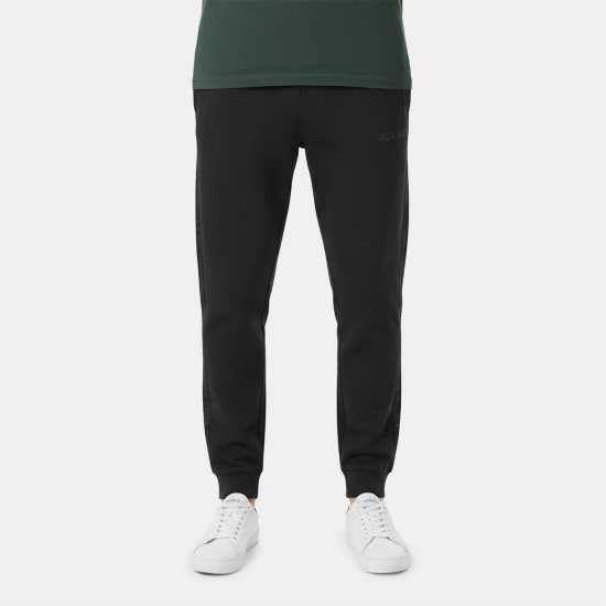 Jack Wills Men's Jw Jacquard Open Hem Fleece Joggers Черно 