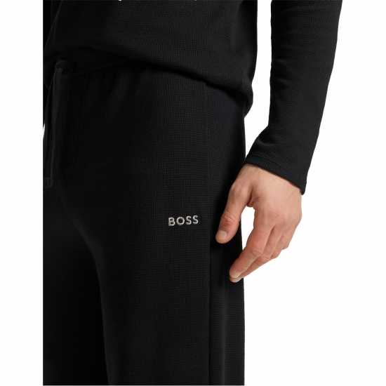 Hugo Boss Мъжко Спортно Долнище Boss Waffle Pants 10269584 01 Joggers Mens Черно 001 