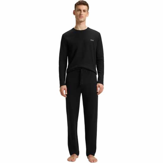 Hugo Boss Мъжко Спортно Долнище Boss Waffle Pants 10269584 01 Joggers Mens Черно 001 