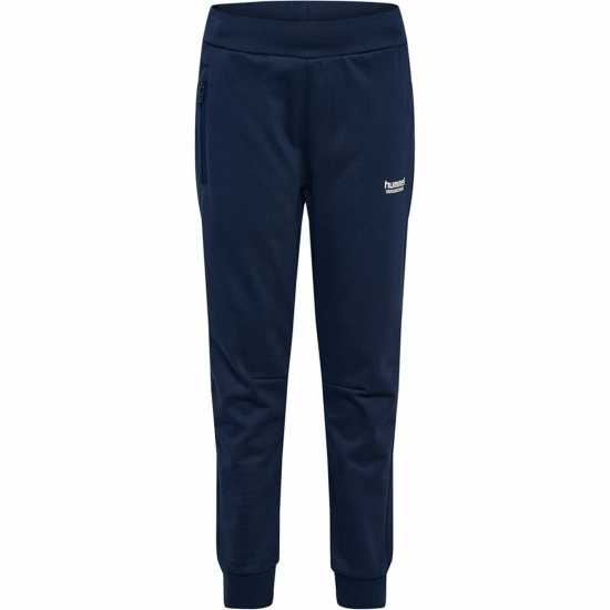 Детски долнища на анцуг Hummel Regular Adj Waist Pants Junior Dress Blues Hummel Regular Adj Waist Pants Junior Dress Blues Детски долнища на анцуг