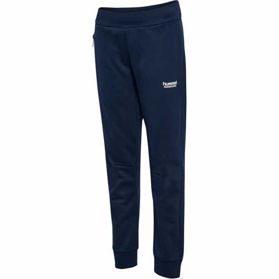 Детски долнища на анцуг Hummel Regular Adj Waist Pants Junior Dress Blues Hummel Regular Adj Waist Pants Junior Dress Blues Детски долнища на анцуг
