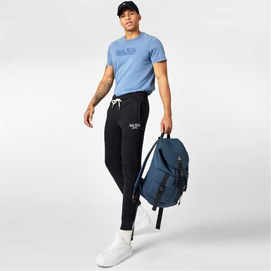 Мъжко Спортно Долнище Jack Wills Haydor Logo Joggers Mens Черно Мъжки меки спортни долнища