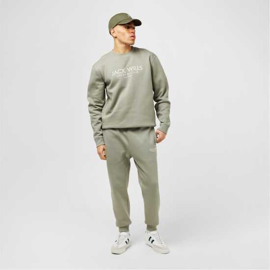 Мъжко Спортно Долнище Jack Wills Haydor Logo Joggers Mens Сребърно жаде Мъжки меки спортни долнища