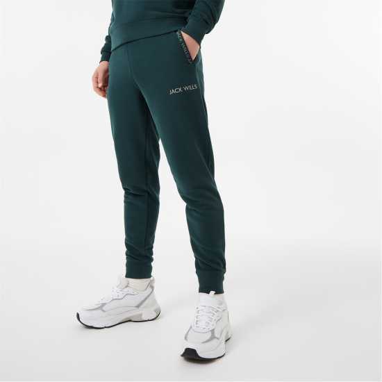 Мъжки меки спортни долнища Мъжко Спортно Долнище Jack Wills Jacquard Logo Joggers Mens Тъмно зелено Мъжко Спортно Долнище Jack Wills Jacquard Logo Joggers Mens Тъмно зелено Мъжки меки спортни долнища