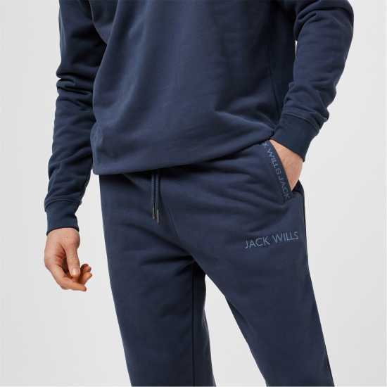 Мъжки меки спортни долнища Jack Wills Jacquard Logo Joggers Нощно небе Jack Wills Jacquard Logo Joggers Нощно небе Мъжки меки спортни долнища