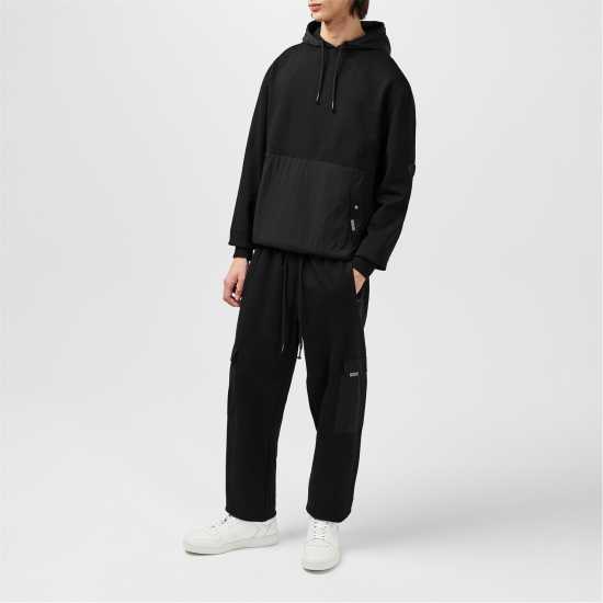 Firetrap Мъжко Спортно Долнище Hybrid Jogging Bottoms Mens Черно Мъжки меки спортни долнища