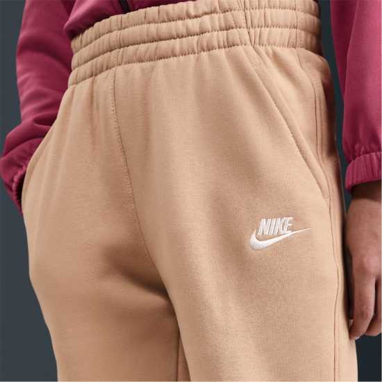 Nike Детско Долнище За Бягане Fleece Jogging Bottoms Juniors Hemp/White Детски долнища на анцуг
