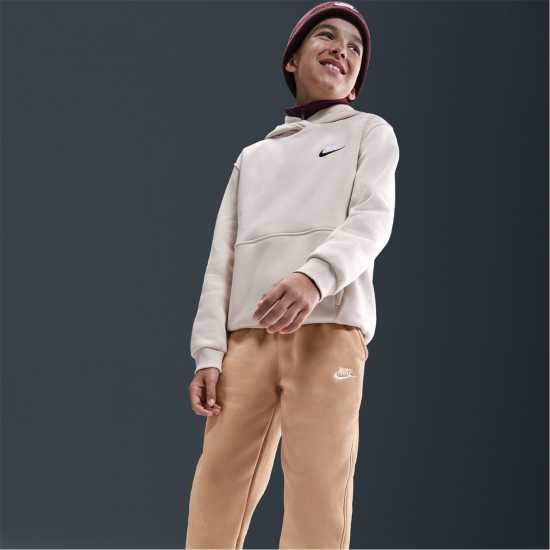 Nike Детско Долнище За Бягане Fleece Jogging Bottoms Juniors Hemp/White Детски долнища на анцуг