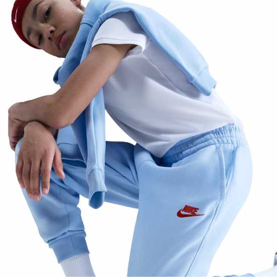 Nike Детско Долнище За Бягане Fleece Jogging Bottoms Juniors Ryl Tint/Crims Детски долнища на анцуг