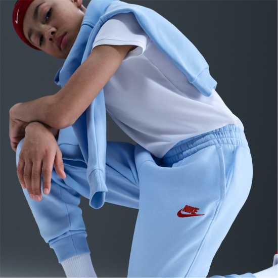 Nike Детско Долнище За Бягане Fleece Jogging Bottoms Juniors Ryl Tint/Crims Детски долнища на анцуг