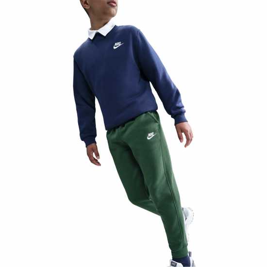Детски долнища на анцуг Nike Детско Долнище За Бягане Fleece Jogging Bottoms Juniors Fir/White Nike Детско Долнище За Бягане Fleece Jogging Bottoms Juniors Fir/White Детски долнища на анцуг
