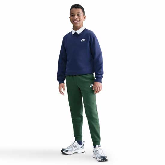 Детски долнища на анцуг Nike Детско Долнище За Бягане Fleece Jogging Bottoms Juniors Fir/White Nike Детско Долнище За Бягане Fleece Jogging Bottoms Juniors Fir/White Детски долнища на анцуг