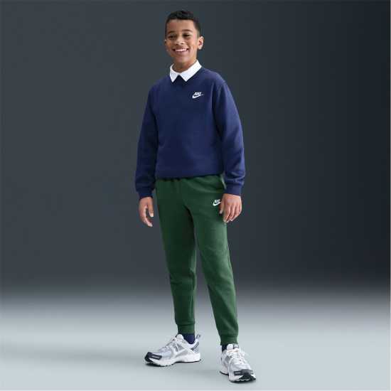 Детски долнища на анцуг Nike Детско Долнище За Бягане Fleece Jogging Bottoms Juniors Fir/White Nike Детско Долнище За Бягане Fleece Jogging Bottoms Juniors Fir/White Детски долнища на анцуг