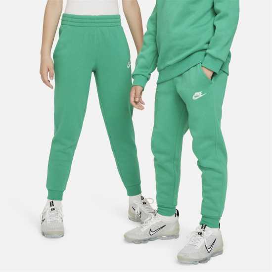 Nike Детско Долнище За Бягане Fleece Jogging Bottoms Juniors Stad Grn/Wht Детски долнища на анцуг